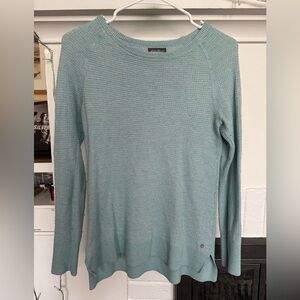 Eddie Bauer Light Blue Women's Waffle Knit Shirt